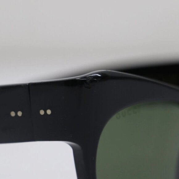 Gucci [GG0870S 001] Men's Black /Green Oval Sunglasses - Picture 9 of 14